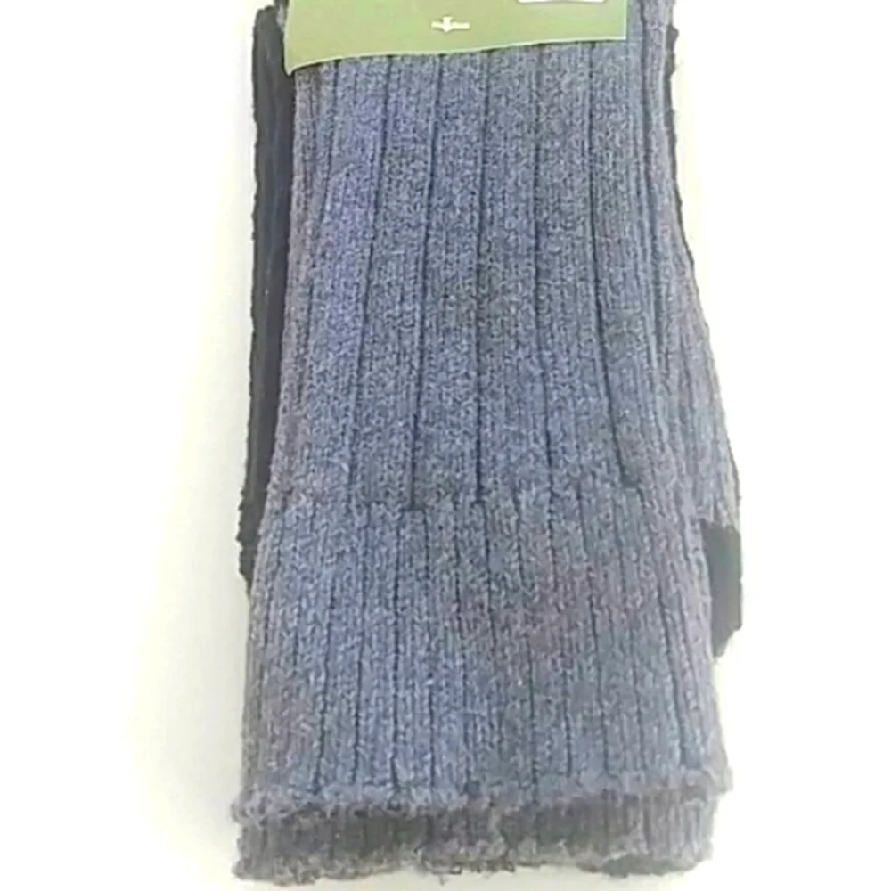 Goodfellow & Co Men's Boot Thick Winter Crew Socks, 2-pack Black/Grey, Size L